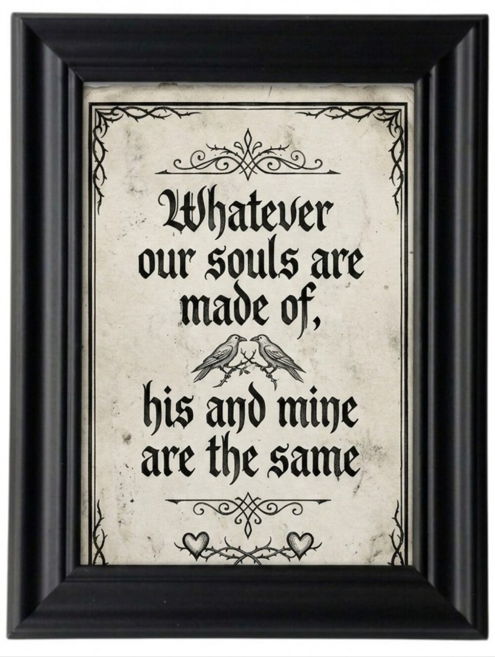 Love Soulmates Quote Framed Photo Print Art Home Decor Inteiors Accents Souls